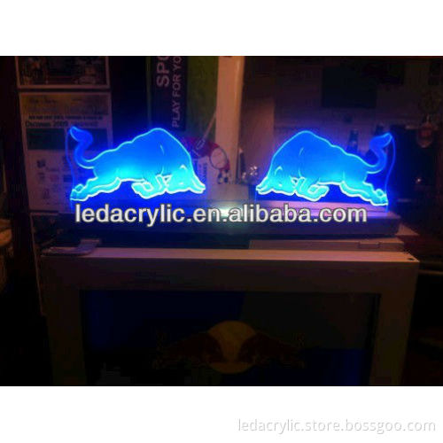 Red Bull Energy Drink ICE Bulls Illuminated LED Sign
